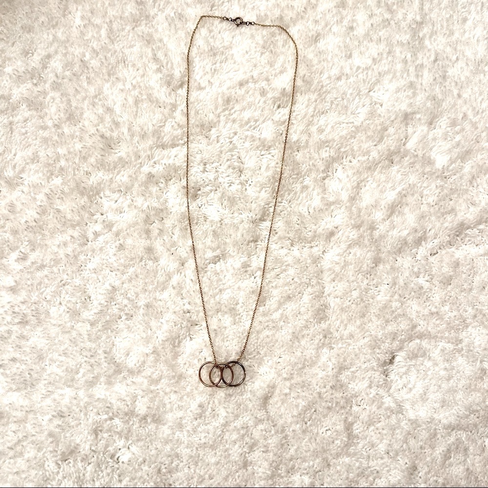 Nordstrom MultiRing Pendant Necklace Gold
